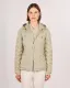 Moderne Damensteppjacke Wellenstepp Silk-Touch - Modische Damenjacke in Beige